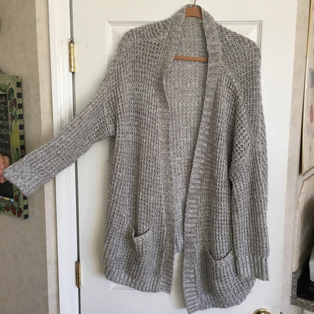 Light gray cardigan